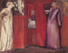 La belle Rosamund et la reine Éléonore - Sir Edward Coley Burne-Jones — näkymä teoksesta