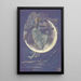 Luna - Sir Edward Coley Burne-Jones — kehystetty taideteos seinällä