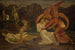 Psyché vastaanottaa Proserpinen laatikon - Sir Edward Coley Burne-Jones — näkymä teoksesta