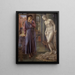 Pygmalion ja kuva, Käsi pidättäytyy - Sir Edward Coley Burne - Jones — kehystetty taideteos seinällä