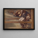 Ruusunruusu- ja Vadelmapensseli - Opus La Court du Jardin - Sir Edward Coley Burne-Jones — kehystetty taideteos seinällä