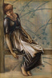 Piikikäs ruusun sarja, tutkimus Puutarhan hovin III - Sir Edward Coley Burne-Jones — näkymä teoksesta