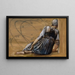 La série La Rose Églantine, étude pour Le Jardin de la Cour II - Sir Edward Coley Burne-Jones — kehystetty taideteos seinällä