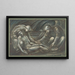 La Mise au tombeau - Sir Edward Coley Burne-Jones — kehystetty taideteos seinällä