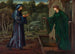 "Matkustaja laiskouden portilla" - Sir Edward Coley Burne-Jones — näkymä teoksesta