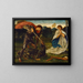 La lutte de saint Georges contre le dragon VI - Sir Edward Coley Burne-Jones — kehystetty taideteos seinällä