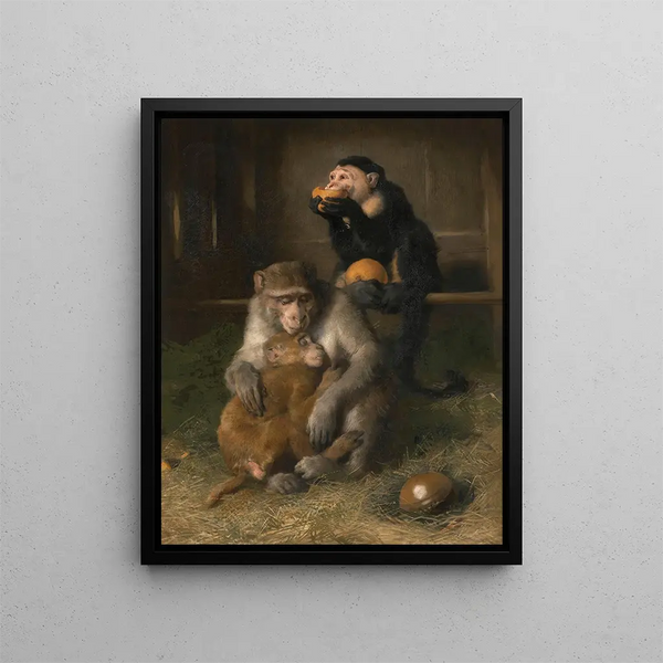 Lääkärit vierailevat köyhien perheiden luona eläintarhassa - Sir Edwin Henry Landseer — kehystetty taideteos seinällä