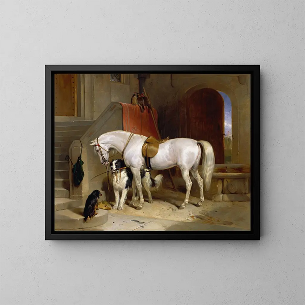S.A.R. herra prinssi George Cambridge suosikeista - Sir Edwin Henry Landseer — kehystetty taideteos seinällä