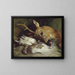 Tête de chevreuil et deux lagopèdes - Sir Edwin Henry Landseer — kehystetty taideteos seinällä