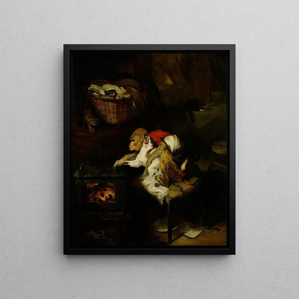 Kissan tassu - Sir Edwin Henry Landseer — kehystetty taideteos seinällä