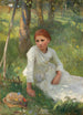 Keskipäivä heinäpellolla - Sir George Clausen — näkymä teoksesta