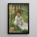 Keskipäivä heinäpellolla - Sir George Clausen — kehystetty taideteos seinällä