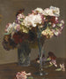 Luontoaiheinen neilikoista - Sir George Clausen — näkymä teoksesta