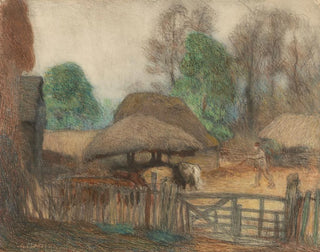 La cour de ferme - Sir George Clausen — näkymä teoksesta