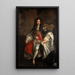 Charles II:n kuningas - Sir Godfrey Kneller — kehystetty taideteos seinällä