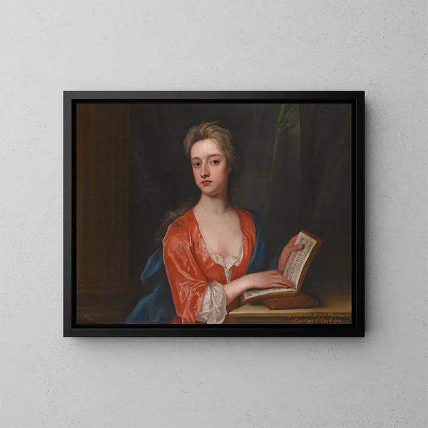 Portrait de Lady Elizabeth Bruce - Sir Godfrey Kneller — kehystetty taideteos seinällä