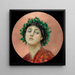 Une bacchante - Sir Hubert von Herkomer — kehystetty taideteos seinällä