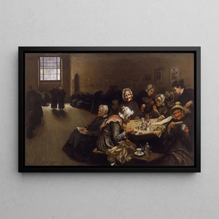 Sir Hubert von Herkomer - Eventide A Scene at the Westminster Union.webp