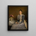 Mary Endicottin muotokuva, kuollut 1957, Mme Joseph Chamberlain - Sir John Everett Millais — kehystetty taideteos seinällä