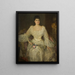 Naisnainen valkoisessa - Lady Lyle'n muotokuva - Sir John Lavery — kehystetty taideteos seinällä
