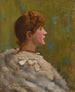 Tyttö huivissa ja turkissa - Sir John Lavery — näkymä teoksesta