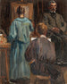 sisätilasta taiteilijan ateljeessa - Sir John Lavery | Maalaus — näkymä teoksesta