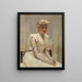 Muotokuva nuoresta naisesta - Sir John Lavery — kehystetty taideteos seinällä