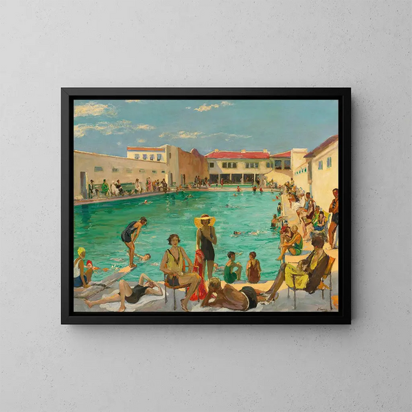 Hiver en Floride - Sir John Lavery — kehystetty taideteos seinällä