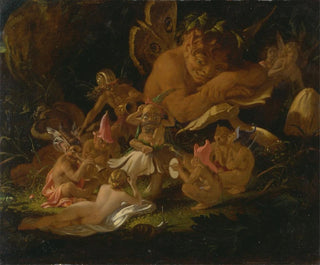 Sir Joseph Noel Paton - Puck and Fairies from A Midsummer Nights Dream.webp