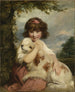 Nuori tyttö ja hänen koiransa - Sir Joshua Reynolds — näkymä teoksesta