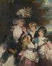 Lady Smith Charlotte Delaval ja hänen lapsensa George Henry, Louisa ja Charlotte - Sir Joshua Reynolds — näkymä teoksesta