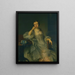 Muotokuva Miss Bullockista - Sir Joshua Reynolds — kehystetty taideteos seinällä