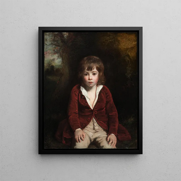 Muotokuva Mestari Bunburystä - Sir Joshua Reynolds — kehystetty taideteos seinällä