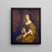 Barbara Villiersin, Clevelandin herttuattaren - Sir Peter Lely — kehystetty taideteos seinällä