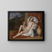 Portrait d'une jeune femme et d'un enfant en Vénus et Cupidon, presque certainement Nell Gwyn - Sir Peter Lely — kehystetty taideteos seinällä
