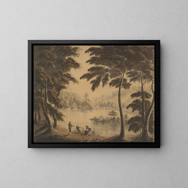 Vue de Stourhead - Sir Richard Hoare — kehystetty taideteos seinällä