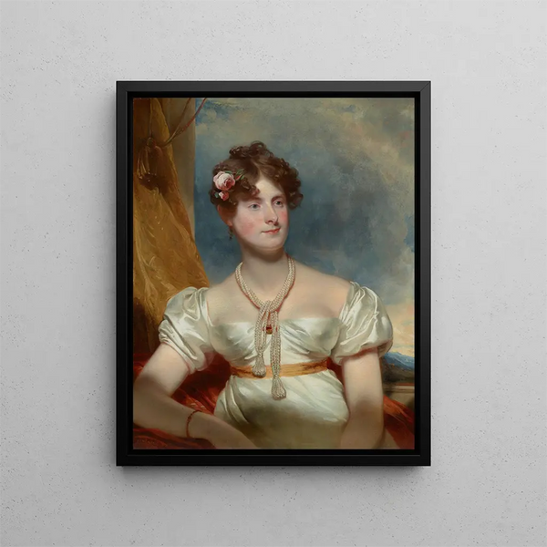 Muotokuva naisesta (Tapauskonflikti) - Sir Thomas Lawrence — kehystetty taideteos seinällä