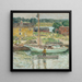 Sloop à huîtres Cos Cob - Childe Hassam — kehystetty taideteos seinällä