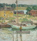Sloop à huîtres Cos Cob - Childe Hassam — näkymä teoksesta