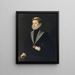 Porträtmaalaus Jeanne d'Autriche, Portugalin prinsessa - Sofonisba Anguissola — kehystetty taideteos seinällä