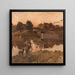Soirée à Auvers - Jean Charles Cazin — kehystetty taideteos seinällä