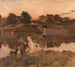 Soirée à Auvers - Jean Charles Cazin — näkymä teoksesta