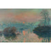 Maalauksen jäljennös Auringonlasku Seine-joella Lavacourtissa, talvivaikutelma - Claude Monet