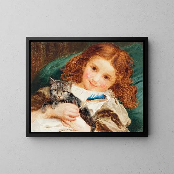 Parhaat ystävät - Sophie Anderson — kehystetty taideteos seinällä