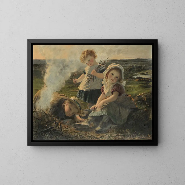 Le Bûcher - Sophie Anderson — kehystetty taideteos seinällä