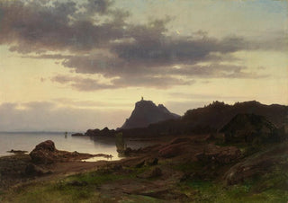 Sophus Jacobsen - A Lighthouse on the Coast Norway.webp