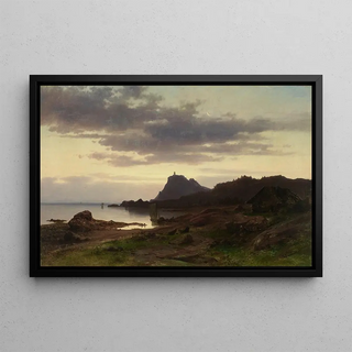 Sophus Jacobsen - A Lighthouse on the Coast Norway.webp