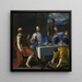 Emmaüs-illallinenmaalaus - Jean-Baptiste de Champaigne — kehystetty taideteos seinällä