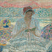 Katoksen alla - Frederick Carl Frieseke — näkymä teoksesta