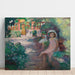 Maalauksen jäljennös Sous les mimosas (les filles de l'artiste) - Arnold Peter